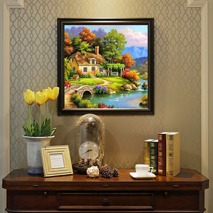 Garden House - Full Square Drill Diamond Painting 30*30CM