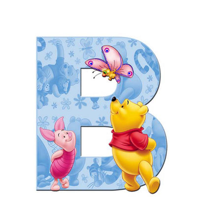 Pooh Letter B - Full Square Drill Diamond Painting 30*30CM