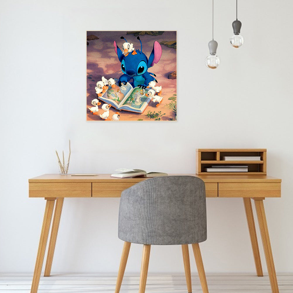 Stitch And The Duck - Full Round Drill Diamond Painting 40*40CM