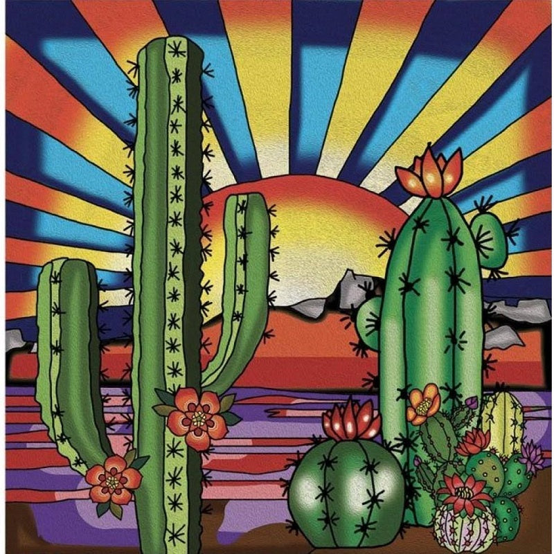 Cactus - Full Round Drill Diamond Painting 30*30CM