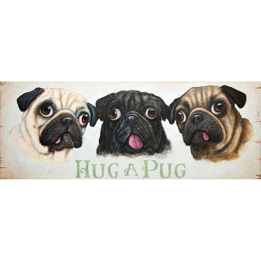 Pug Dog Pictorial - Full Round Drill Diamond Painting 80*30CM