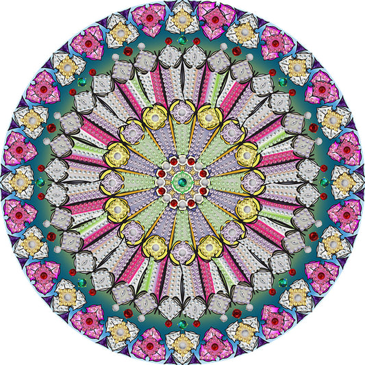Mandala Pattern - Special Shaped Drill Diamond Paiting 30*30CM