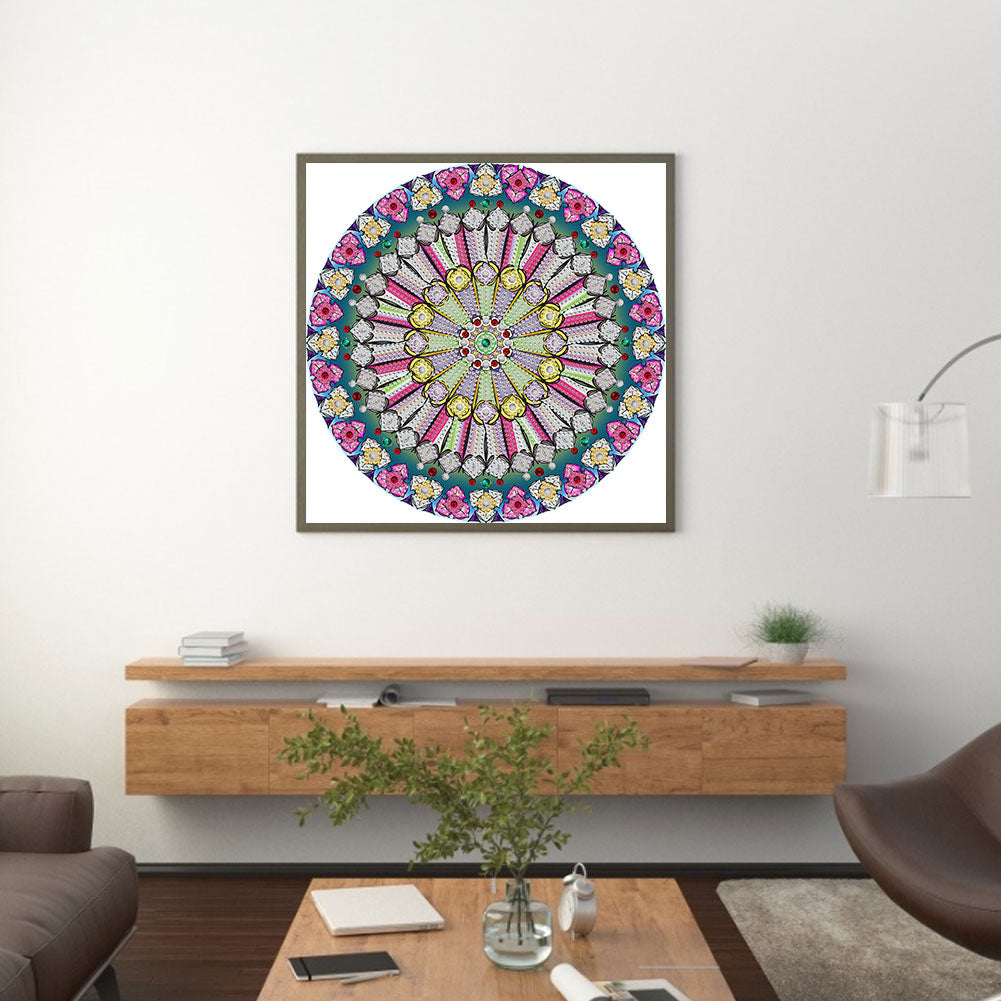 Mandala Pattern - Special Shaped Drill Diamond Paiting 30*30CM