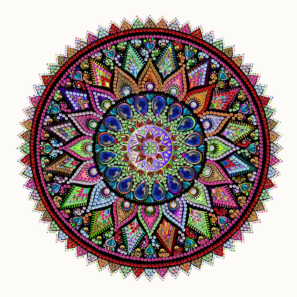 Mandala Pattern - Special Shaped Drill Diamond Paiting 30*30CM