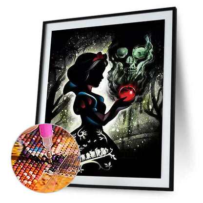 Snow White Silhouette - Full Square Drill Diamond Painting 30*40CM