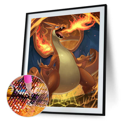 Charizard - Full Round Drill Diamond Painting 30*40CM