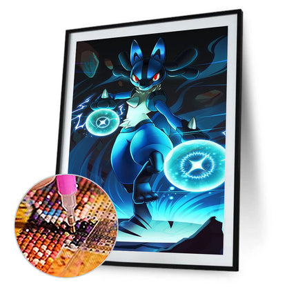 Pok¨¦mon Lucario - Full Round Drill Diamond Painting 30*50CM