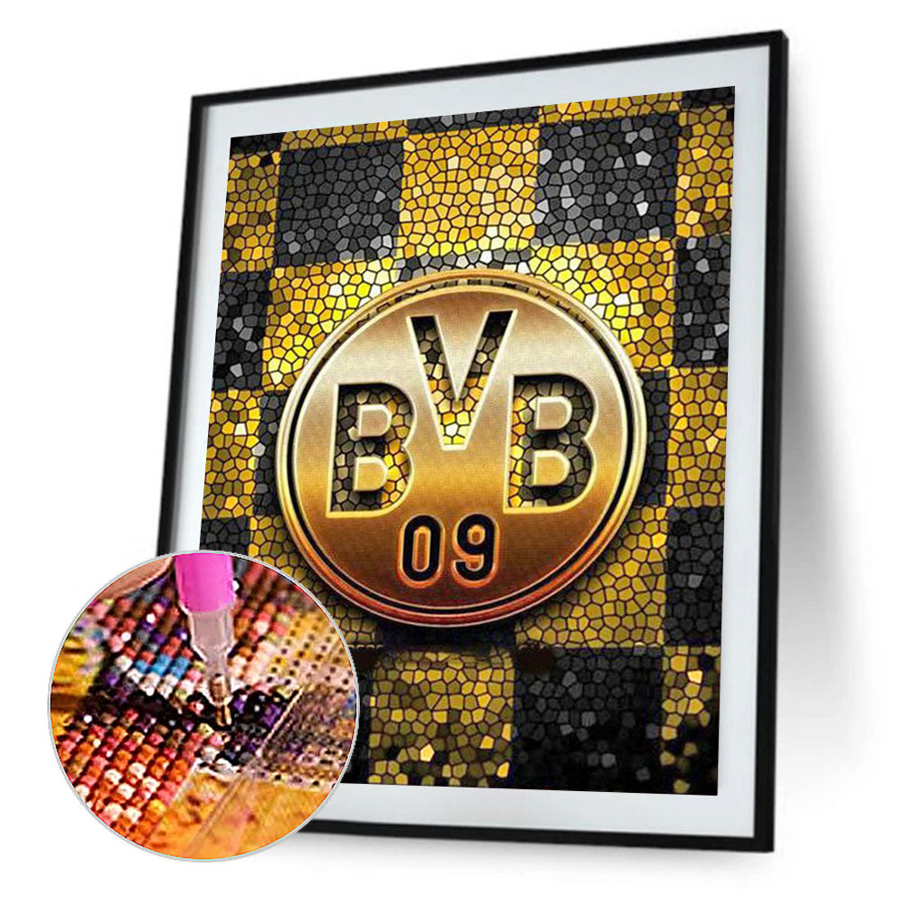 Dortmund Football Club Logo - Full Square Drill Diamond Painting 30*40CM