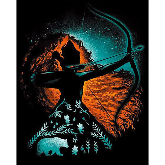 Merida Silhouette - Full Square Drill Diamond Painting 40*50CM