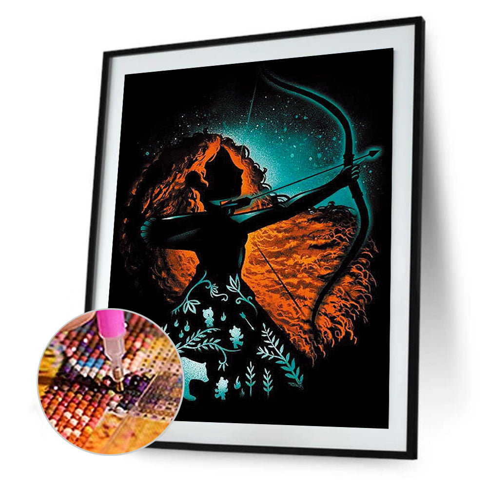 Merida Silhouette - Full Square Drill Diamond Painting 40*50CM