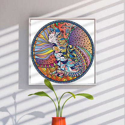 Mandala Cat - Full Round Drill Diamond Painting 50*50CM