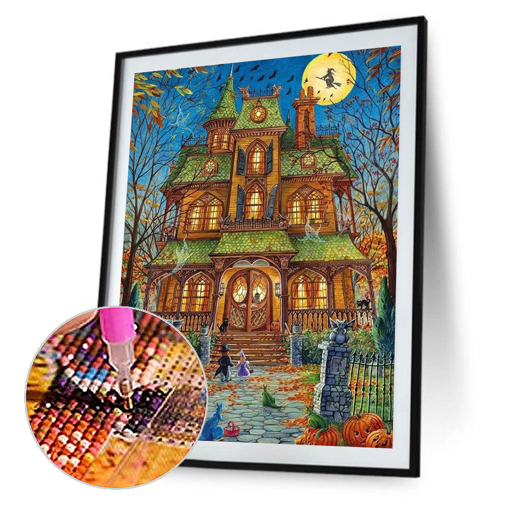 Nightmare Castle Before Christmas - Full Round Drill Diamond Painting 55*70CM