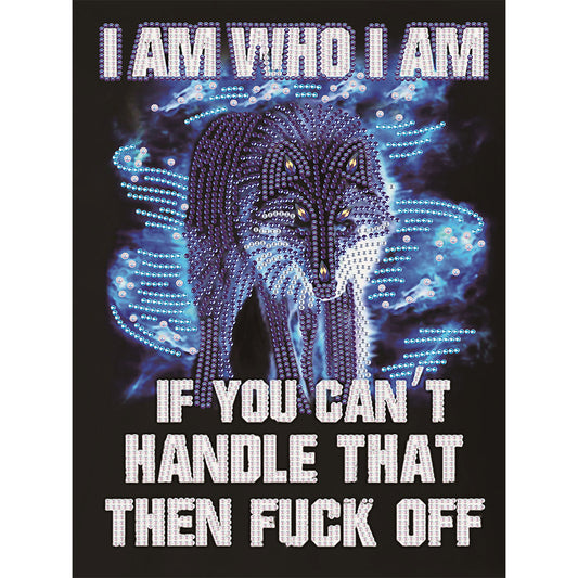 Blue Wolf - Special Shaped Drill Diamond Paiting 30*40CM