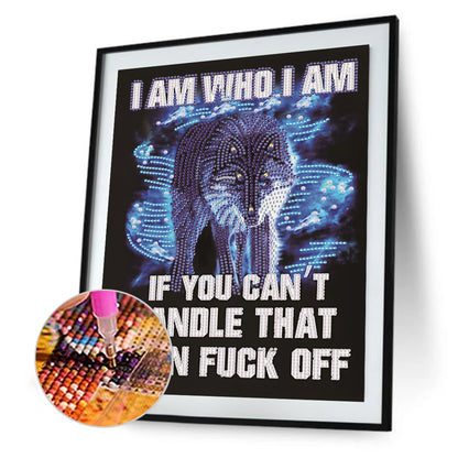 Blue Wolf - Special Shaped Drill Diamond Paiting 30*40CM