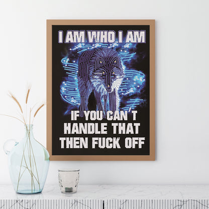 Blue Wolf - Special Shaped Drill Diamond Paiting 30*40CM