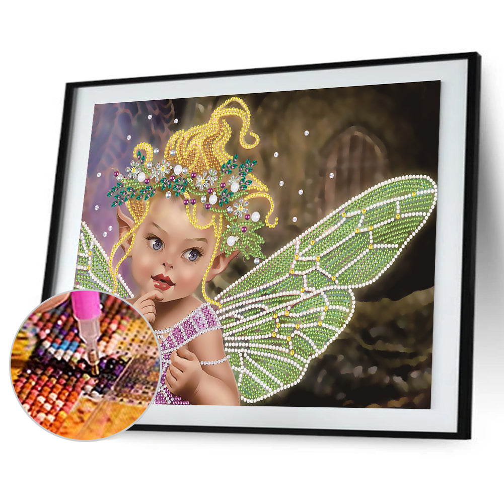 Winged Elf Girl - Special Shaped Drill Diamond Paiting 40*30CM