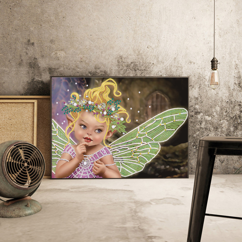 Winged Elf Girl - Special Shaped Drill Diamond Paiting 40*30CM