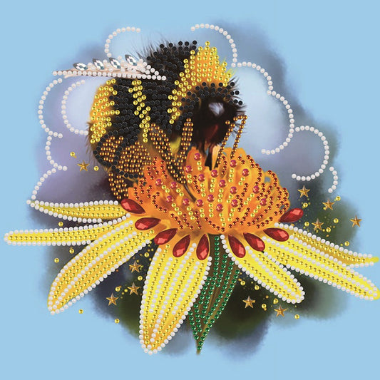 Flower Bee - Special Shaped Drill Diamond Paiting 30*30CM