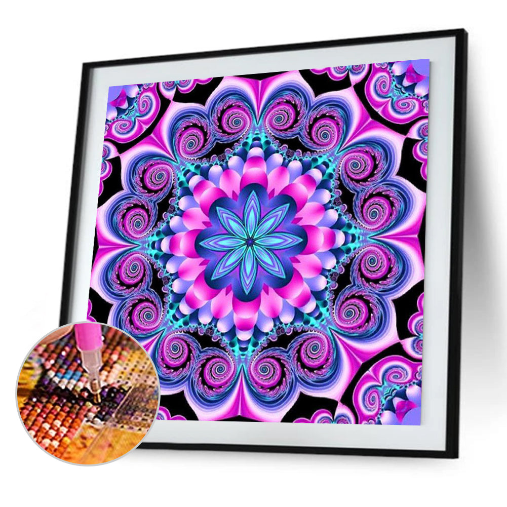 Color Mandala - Full Square Drill Diamond Painting 30*30CM