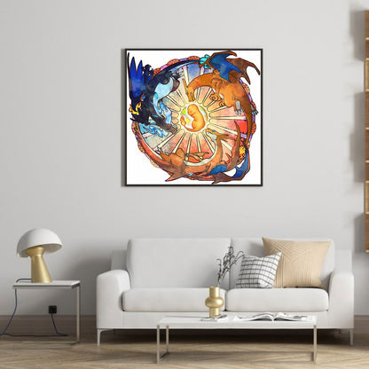 Charizard - Full Round Drill Diamond Painting 40*40CM