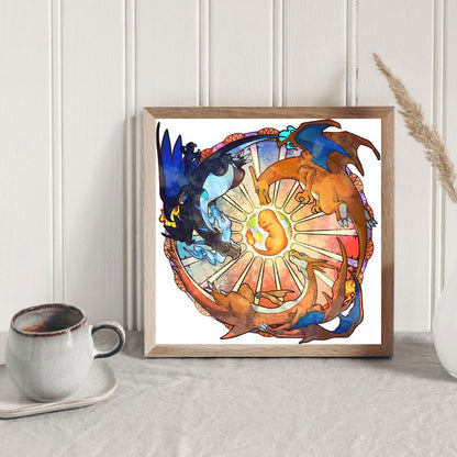 Charizard - Full Round Drill Diamond Painting 40*40CM