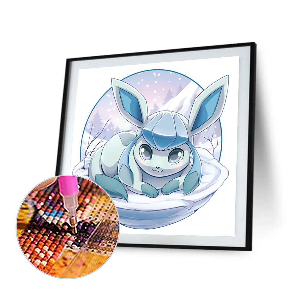 Pok¨¦mon Eevee - Full Round Drill Diamond Painting 30*30CM