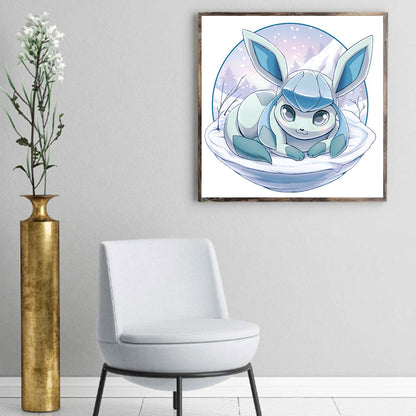 Pok¨¦mon Eevee - Full Round Drill Diamond Painting 30*30CM