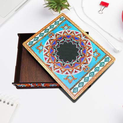 Classic Mandala Style Storage Box Fragmented Ornament Cosmetics Collection