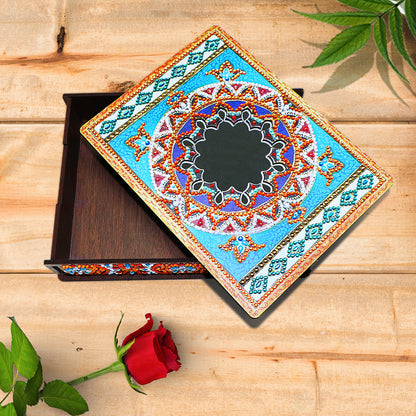 Classic Mandala Style Storage Box Fragmented Ornament Cosmetics Collection