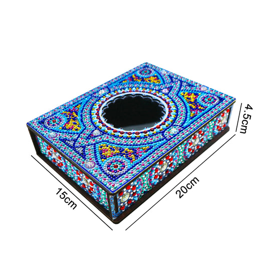 Classic Mandala Style Storage Box Fragmented Ornament Cosmetics Collection