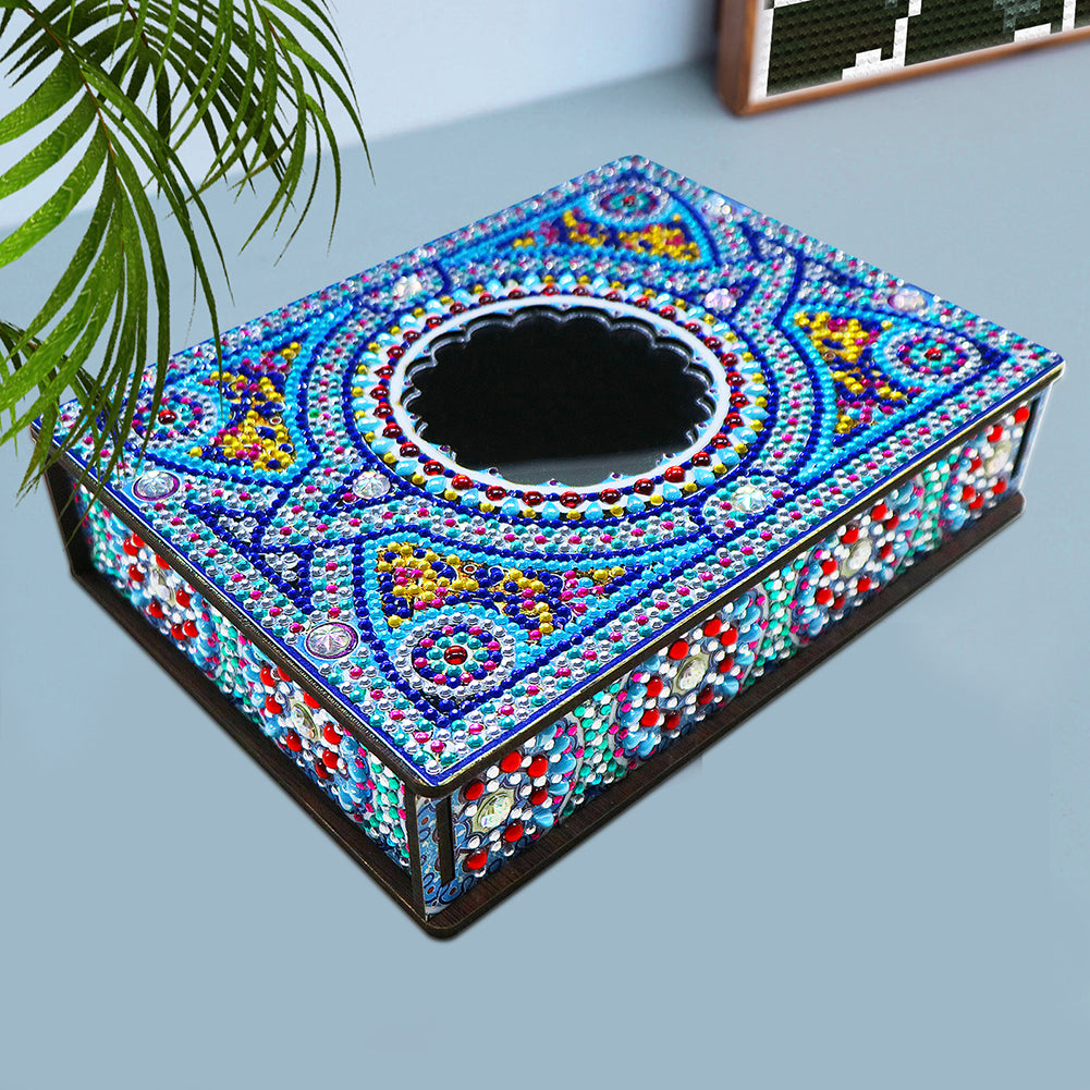 Classic Mandala Style Storage Box Fragmented Ornament Cosmetics Collection