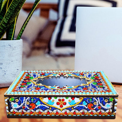 Classic Mandala Style Storage Box Fragmented Ornament Cosmetics Collection