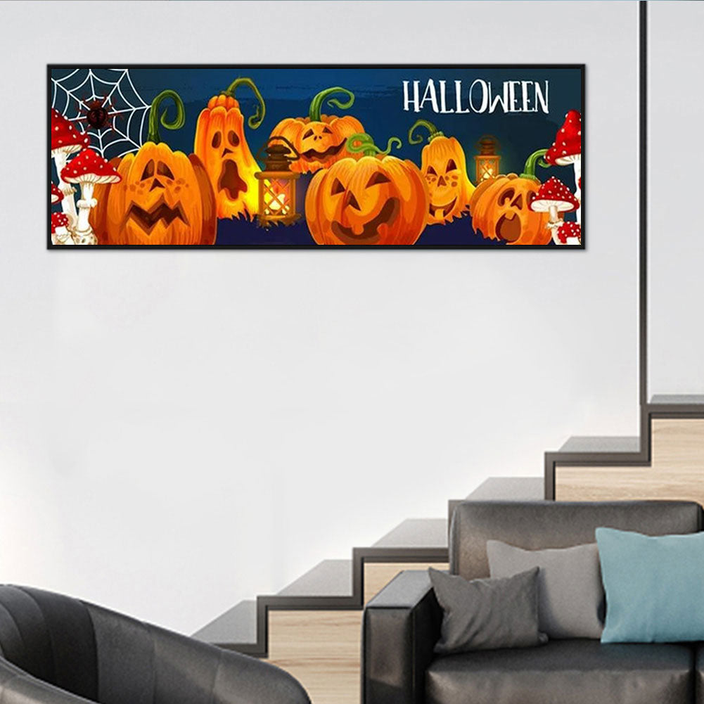 Halloween - Full Round Drill Diamond Painting 80*30CM