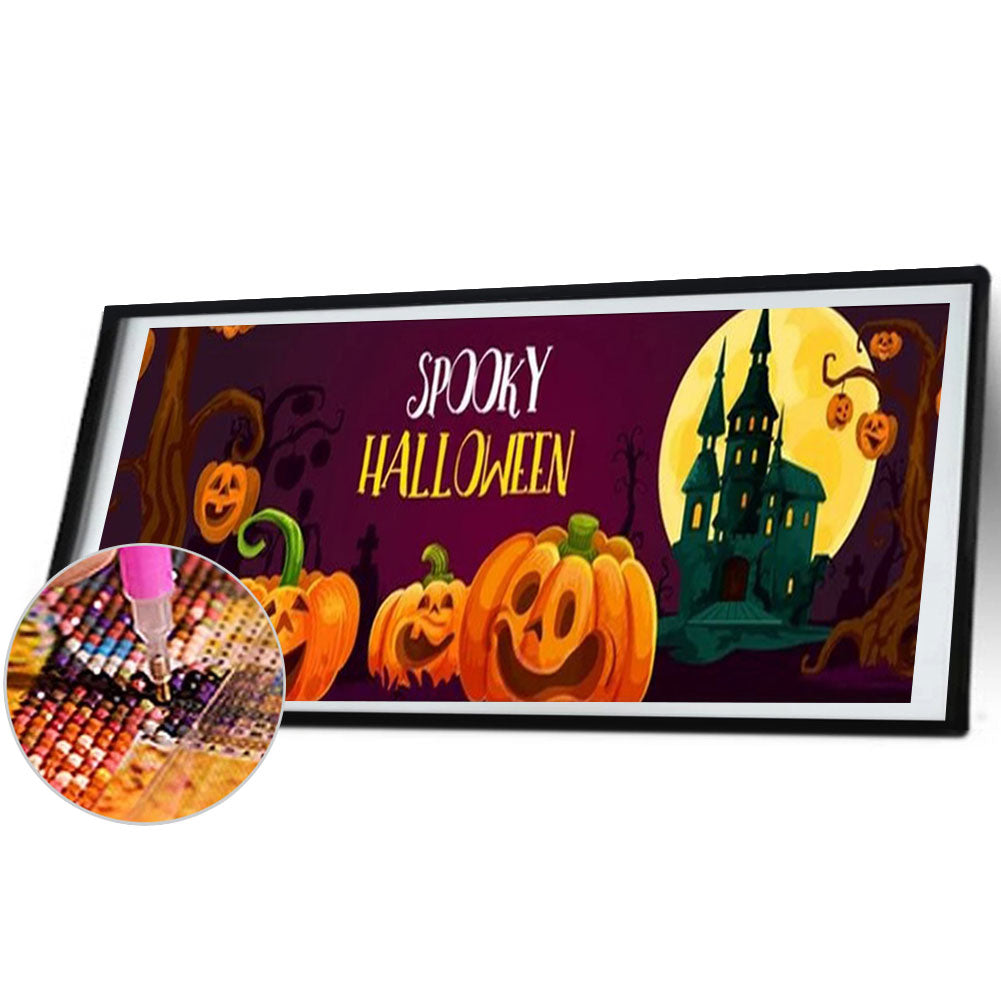 Halloween - Full Round Drill Diamond Painting 80*30CM