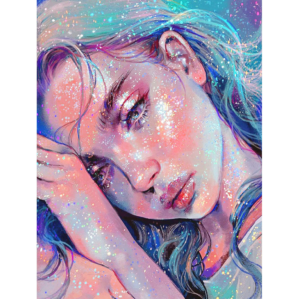 Shiny Girl - Full Square Drill Diamond Painting 40*50CM