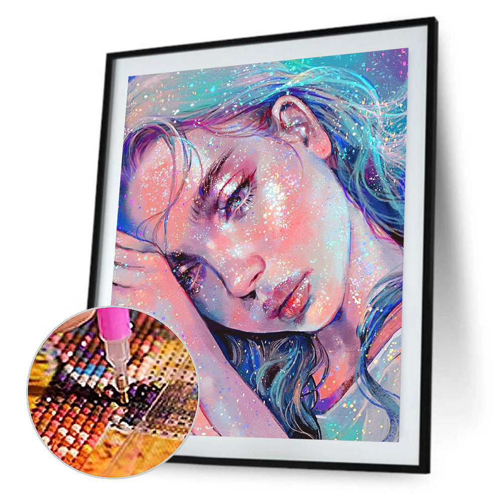 Shiny Girl - Full Square Drill Diamond Painting 40*50CM