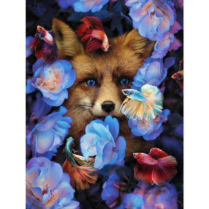 Goldfish Fox - Full Square Drill Diamond Painting 40*50CM