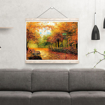 Autumn Forest Scenery - Full Square Drill Diamond Painting 40*30CM