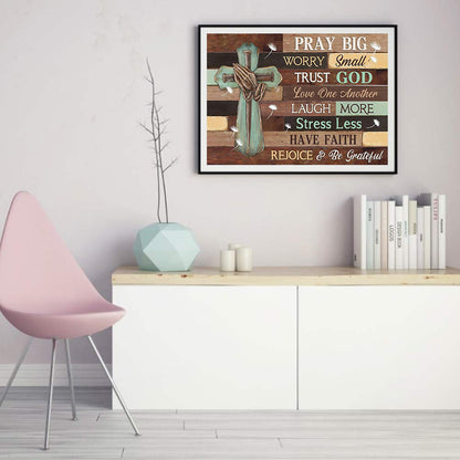 English Cross - Full Round Drill Diamond Painting 40*30CM