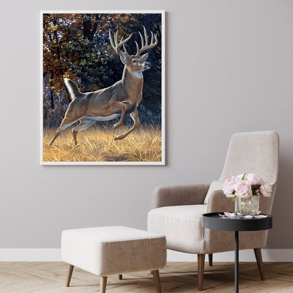 Running Deer - Full Round Drill Diamond Painting 40*50CM