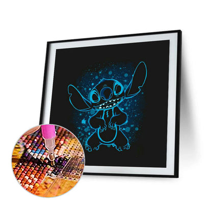 Stitch Silhouette - Full Round Drill Diamond Painting 40*40CM