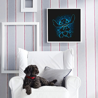 Stitch Silhouette - Full Round Drill Diamond Painting 40*40CM