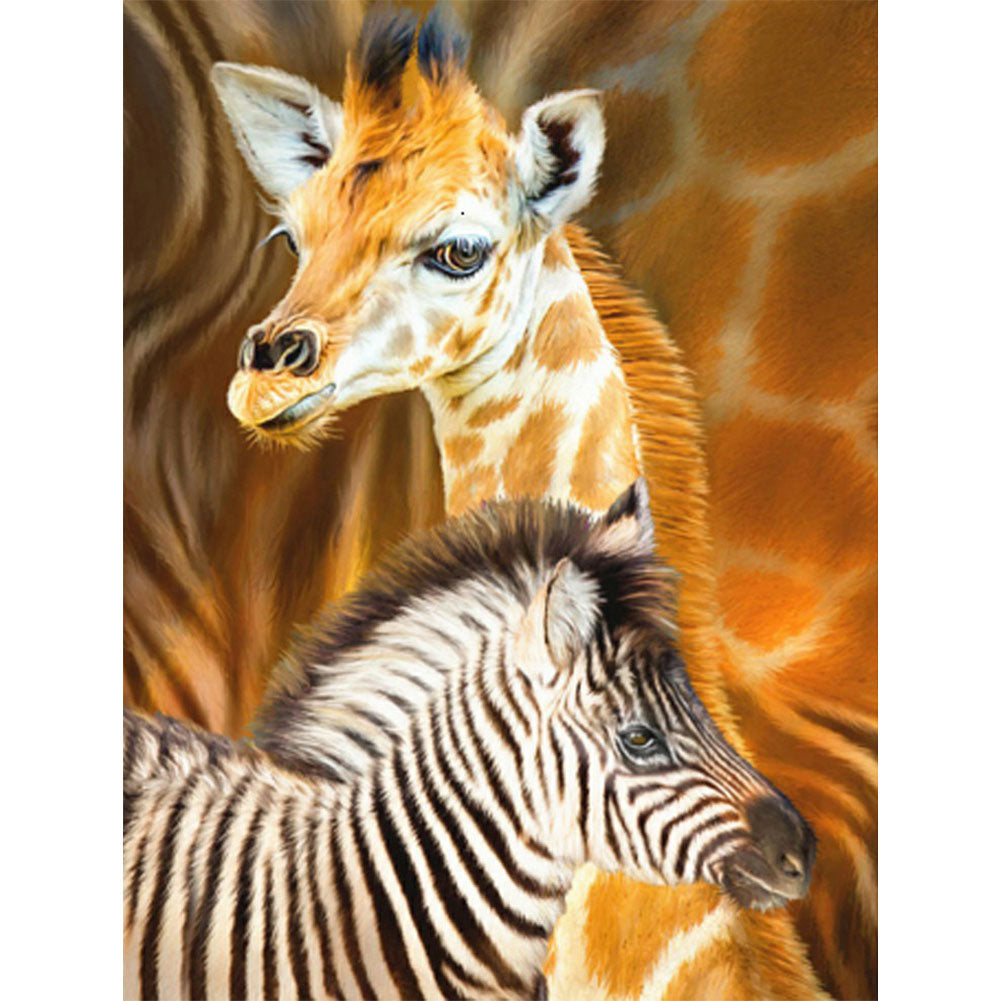 Zebra - Full Round Drill Diamond Painting 30*40CM