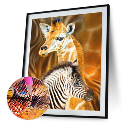 Zebra - Full Round Drill Diamond Painting 30*40CM