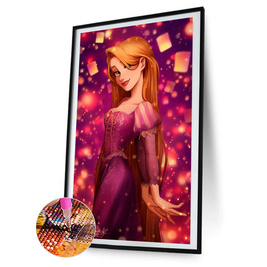 Long Hair Princess - Full Round Drill Diamond Painting 30*70CM