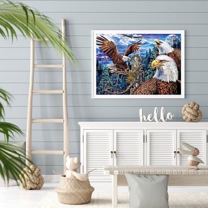 Eagle - Full Round Drill Diamond Painting 60*50CM