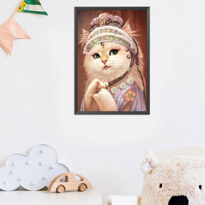 Chaise Cat - Full Round Drill Diamond Painting 45*60CM