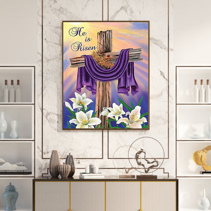 Lily On The Cross - Full Square Drill Diamond Painting 40*50CM