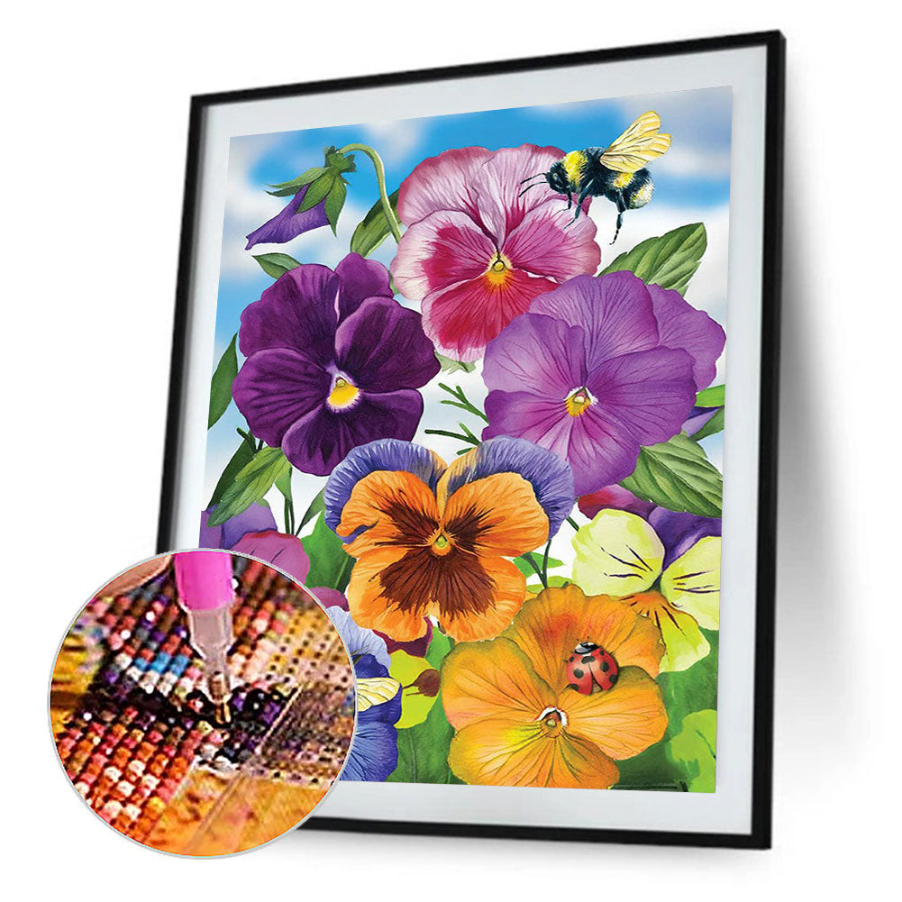 Colorful Birdhouse Spring Garden - Full Round Drill Diamond Painting 30*40CM