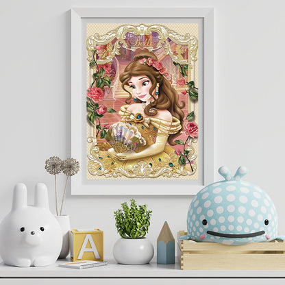 Disney Princess - Belle - Full Round Drill Diamond Painting 40*50CM